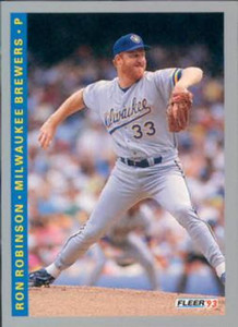 1993 Fleer #634 Ron Robinson VG Milwaukee Brewers 