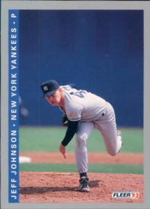 1993 Fleer #650 Jeff Johnson VG New York Yankees 