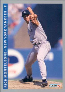 1993 Fleer #653 Rich Monteleone VG New York Yankees 