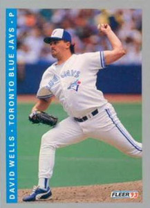 1993 Fleer #702 David Wells VG Toronto Blue Jays 