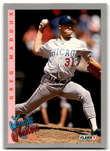1993 Fleer #707 Greg Maddux LL VG Chicago Cubs 