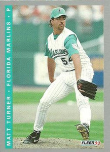 1993 Fleer Final Edition #72 Matt Turner NM-MT  RC Rookie Florida Marlins 