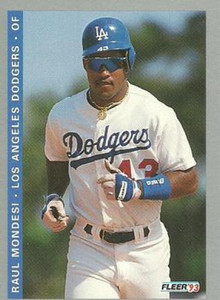 1993 Fleer Final Edition #82 Raul Mondesi NM-MT  Los Angeles Dodgers 