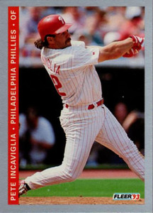 1993 Fleer Final Edition #110 Pete Incaviglia NM-MT  Philadelphia Phillies 
