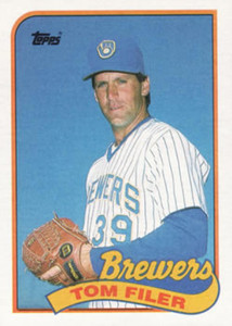 1989 Topps #419 Tom Filer NM-MT Milwaukee Brewers 
