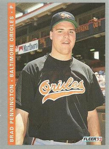 1993 Fleer Final Edition #163 Brad Pennington NM-MT  Baltimore Orioles 