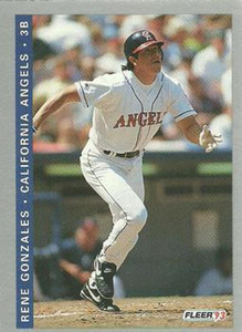 1993 Fleer Final Edition #182 Rene Gonzales NM-MT  California Angels 