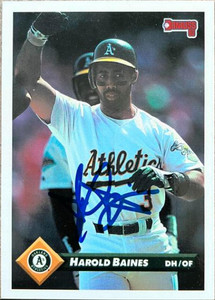 Harold Baines Autographed 1993 Donruss #725