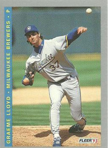 1993 Fleer Final Edition #227 Graeme Lloyd NM-MT  RC Rookie Milwaukee Brewers 