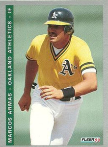 1993 Fleer Final Edition #253 Marcos Armas NM-MT  RC Rookie Oakland Athletics 