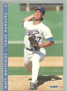 1993 Fleer Final Edition #285 Matt Whiteside NM-MT  RC Rookie Texas Rangers 