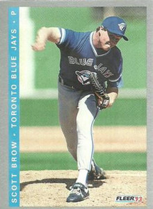 1993 Fleer Final Edition #286 Scott Brow NM-MT  RC Rookie Toronto Blue Jays 