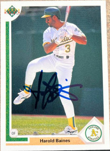 Harold Baines Autographed 1991 Upper Deck #562