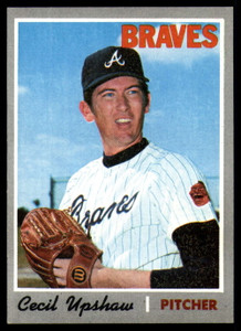 1970 Topps #295 Cecil Upshaw VG Atlanta Braves 