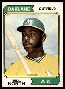 1974 Topps #345 Bill North VG Oakland Athletics 