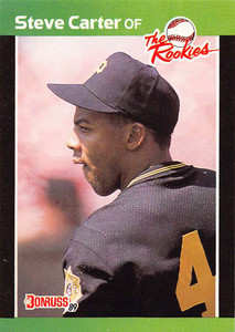 1989 Donruss Rookies #8 Steve Carter NM-MT RC Rookie Pittsburgh Pirates 