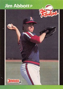 1989 Donruss Rookies #16 Jim Abbott NM-MT RC Rookie California Angels 