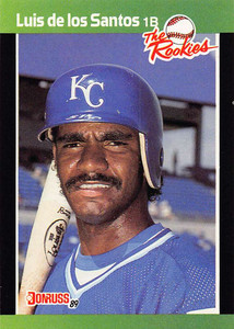 1989 Donruss Rookies #33 Luis de los Santos NM-MT Kansas City Royals 