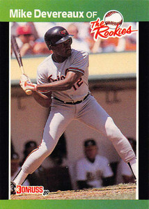1989 Donruss Rookies #51 Mike Devereaux NM-MT Baltimore Orioles 