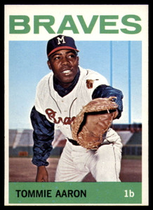 1964 Topps #454 Tommie Aaron VG Milwaukee Braves 