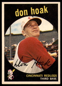 1959 Topps #25 Don Hoak VG Cincinnati Reds 