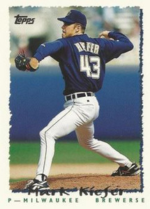 1995 Topps Traded and Rookies #17T Mark Kiefer UER NM-MT  Milwaukee Brewers 