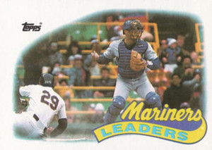 1989 Topps #459 Dave Valle Seattle Mariners TL NM-MT Seattle Mariners 
