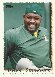 1995 Topps Traded and Rookies #154T Dave Stewart NM-MT  Oakland Athletics 