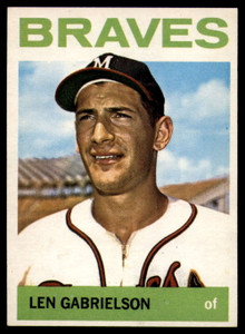 1964 Topps #198 Len Gabrielson VG Milwaukee Braves 