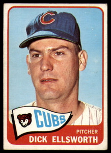 1965 Topps #165 Dick Ellsworth VG  Chicago Cubs 