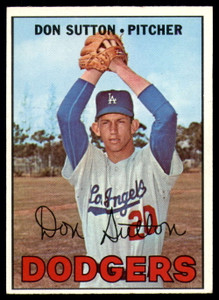 1967 Topps #445 Don Sutton VG Los Angeles Dodgers 
