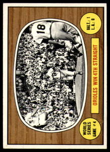 SOLD 131102 1967 Topps #154 World Series Game 4 Orioles Win 4th Straight VG Baltimore Orioles/Los Angeles Dodgers 