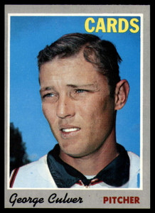 1970 Topps #92 George Culver VG St. Louis Cardinals 
