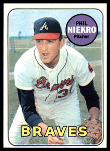 1969 Topps #355 Phil Niekro VG Atlanta Braves 