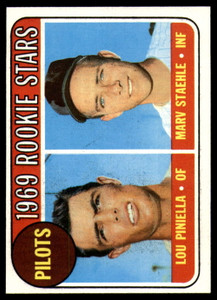SOLD 126374 1969 Topps #394 Lou Piniella/Marv Staehle Pilots Rookies VG RC Rookie Seattle Pilots 