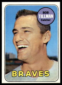 1969 Topps #374 Bob Tillman VG Atlanta Braves 