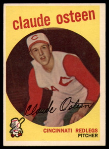 1959 Topps #224 Claude Osteen VG RC Rookie Cincinnati Reds 