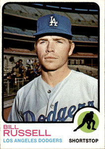 1973 Topps #108 Bill Russell VG Los Angeles Dodgers 