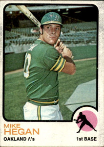 1973 Topps #382 Mike Hegan VG Oakland Athletics 