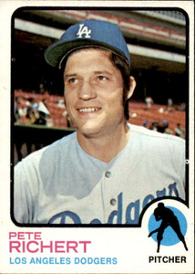1973 Topps #239 Pete Richert VG Los Angeles Dodgers 
