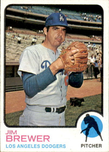 1973 Topps #126 Jim Brewer VG Los Angeles Dodgers 