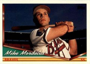 1994 Topps Traded #63T Mike Mordecai NM-MT  RC Rookie Atlanta Braves 