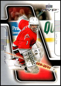 2001-02 Upper Deck MVP #30 Arturs Irbe NM-MT  Carolina Hurricanes 