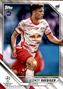 2021-22 Topps UEFA Champions League #110 Sidney Raebiger NM-MT RC Rookie RB Leipzig 