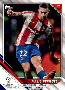 2021-22 Topps UEFA Champions League #63 Mario Hermoso NM-MT Club Atletico de Madrid 