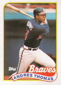 1989 Topps #523 Andres Thomas NM-MT Atlanta Braves 