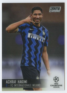 2020-21 Topps Stadium Club Chrome UEFA  Champions League #93 Achraf Hakimi NM-MT  FC Internazionale Milano 