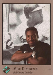 1992 Studio #123 Mike Devereaux VG Baltimore Orioles 