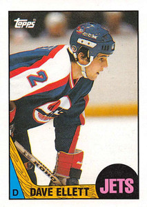 1987-88 Topps #35 Dave Ellett VG  Winnipeg Jets 