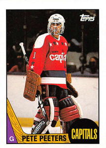 1987-88 Topps #44 Pete Peeters VG  Washington Capitals 